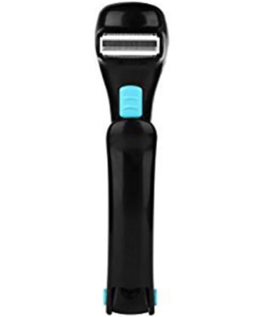 Pain-Free Body Shaver with Curved Handle - Wet or Dry Use (Black) | International Shipping Available - Buy Online on GoSupps.com