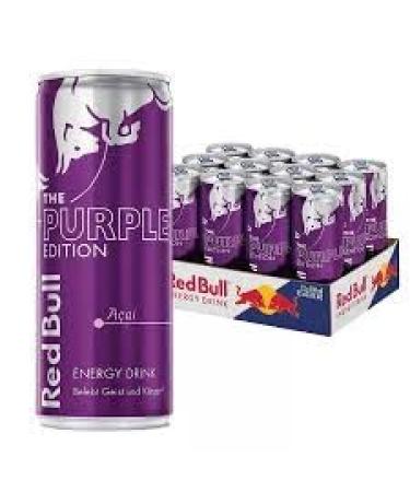 Red Bull Purple Edition Energy Drink, ACAI Flavor, 250ml (x24 cans)