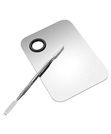 Professional Stainless Steel Makeup Palette Tray - Liquid Foundation & Watercolor Art Tools for Flawless Application - Buy Online on GoSupps.com