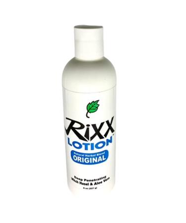 Rixx Lotion Original Natural Herbal Blend (Sport Cap) with Witch Hazel Aloe Vera Shea Butter Hyaluronic Acid & Essential Oils. Moisturizer and Skin Toner for Face and Body