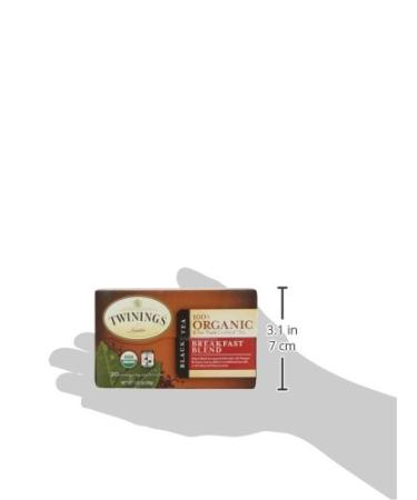 Buy Twinings 100% Organic Black Tea Breakfast Blend - 20 Tea Bags (1.41 oz) - Premium Quality - Buy Online on GoSupps.com