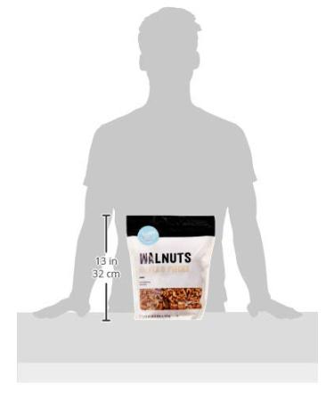 Happy Belly California Walnut Halves and Pieces - 40 Ounce (2.5 Pound) Pack - Premium Quality Walnuts for Snacking and Baking - Buy Online on GoSupps.com