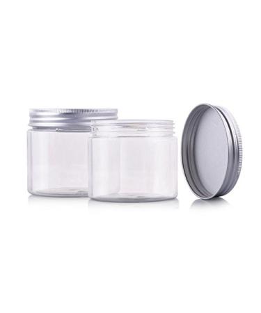 Empty PET Cosmetic Containers with Aluminum Caps 50g/100g/150g Perfect for Creams Lotions & Makeup - Pack of 6 - Buy Online on GoSupps.com