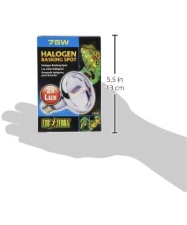 Exo Terra Halogen Basking Spot 75W - Broad Spectrum Daylight Lamp E27 Socket - 1 Pack for Reptiles & Amphibians - Buy Online on GoSupps.com