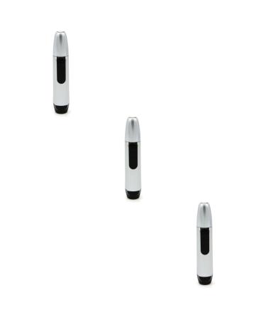 FRCOLOR 3pcs Body Hair Trimmer Electric Shavers for Men Personal Pen Trimmer Facial Hair Trimmer Mens Razors Bald Shavers for Men Head Ear Trimmer Nose Trimmer Portable Man Remover mediumx3pcs Silverx3pcs