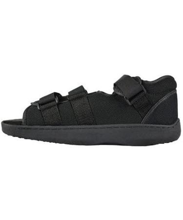 BraceOn Post Op Shoe - Pain Relief & Support for Plantar Fasciitis Injuries & Fractures - Men's Size 8.5-10 - Black - Buy Online on GoSupps.com