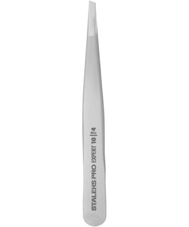 STALEKS PRO Type 4 Slant Tip Tweezers - Surgical Stainless Steel - Precision Eyebrow Tool for Experts & Professionals - Buy Online on GoSupps.com