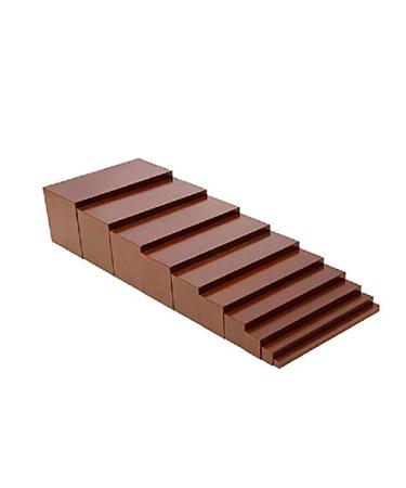 Adena Montessori Small Brown Stair Materials (7x7x14cm)