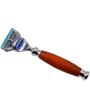 Premium Shaving Brush Set for Men | Stylish Metal Handle & Holder | Hair Removal Accessories - 11.5x15.5cm Red - Buy Online on GoSupps.com