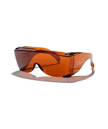 BluBlocker, StarShield Fit Over Sunglasses with Scratch Resistant Lens | Blocks 100% of Blue Light and UVA & UVB Rays | Retro | Gender Neutral - for Men, Women & Everyone | 2355K |