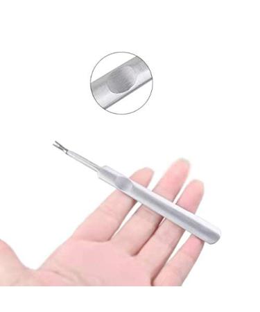 KDDOM 2 Pcs Stainless Steel Cuticle Pusher & Remover Set - Professional Dead Skin Fork Trimmer - Buy Online on GoSupps.com