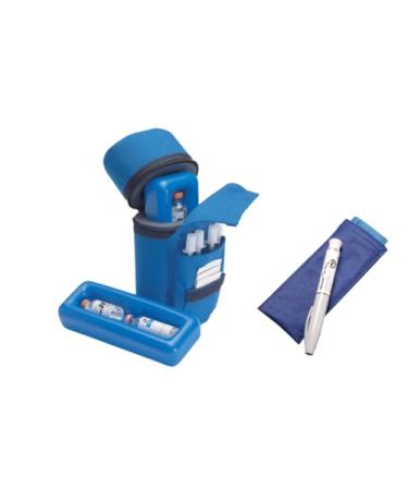 Medicool Insulin Protector Case+Poucho Single Pen Bundles for Diabetic | IP+PSPBundle-Blue