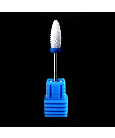 3/32" Medium Flame Cuspidal Nail Art Drill Bit Polish Tool Ceramic Mounted Grinding Stone Head Electric Manicure Cutter - (Color: BL) - Buy Online on GoSupps.com
