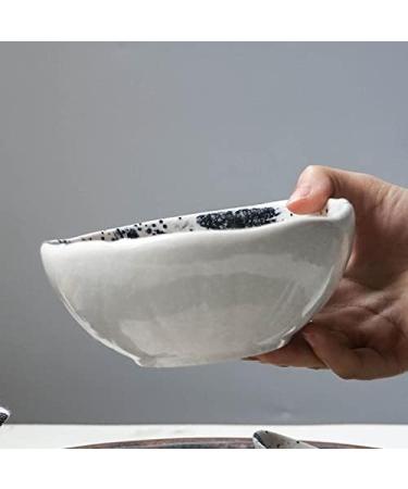 Fruit Bowl 5.5 Inch Retro Bowl Ceramic Tableware Fruit Salad Soup Bowls Janpanese Breakfast Dessert Dinnerware Kitchen Fruit Dish (Color : Spherical Bowl) - Buy Online on GoSupps.com