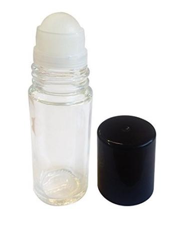 4 Pack 30ml Clear Glass Roll On Bottles for Essential Oils - Refillable Roller, Bulk Pack of 4 - Buy Online on GoSupps.com