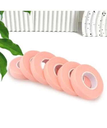 Eyelash Extension Tape Kit - Breathable Non-Woven Adhesive with Heart Shaped Cutter | 6 Pink Rolls for Ladies Makeup - Buy Online on GoSupps.com