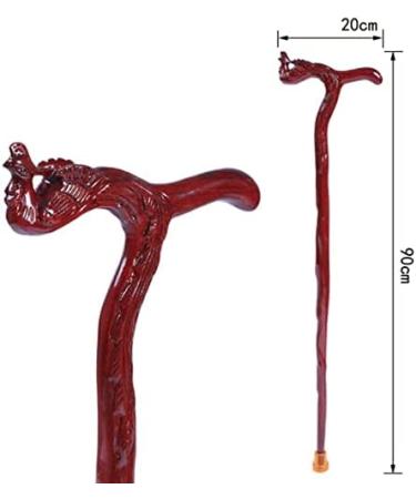 Wooden Cane Solid Walking Stick Wooden Cane Rosewood Faucet Crutches Old People Sticks Walking Sticks Walkers Gifts for Elderly Seniors (Color : C) - Buy Online on GoSupps.com