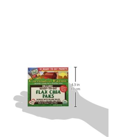 Carrington Farms Organic Flax Chia Paks 5.08 oz 12 Packets - Pack of 6 | Varying Packaging Options - Buy Online on GoSupps.com
