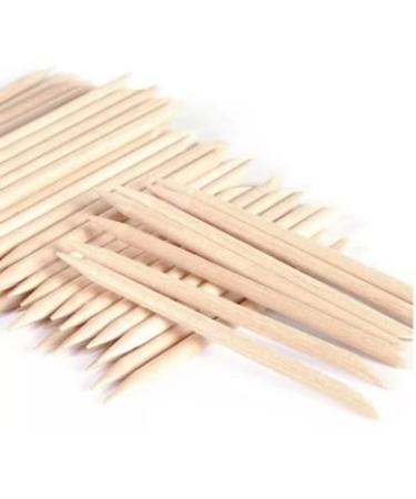 100PCS 75mm Cuticle Orange Wood Nail Sticks Pusher Set - Disposable Tool for Manicure & Pedicure - Skin Safe Remover for Home & Salon - Buy Online on GoSupps.com