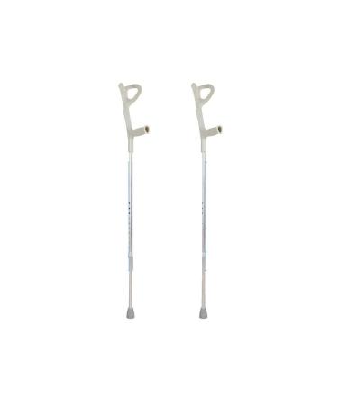Aluminium Forearm Crutches Adjustable Crutches Assisted Walking Walker Two Pack Smooth Sailing