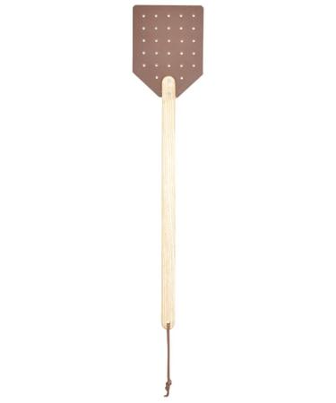 Esschert Design fly swatter made of leather and wood 12 x 1.2 x 52 cm with hanging loop