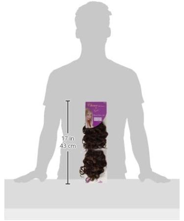 Chear Spanish Wave 2-in-1 Weft Human Hair Extension with Premium Blend Weave Number P4/33 Medium Dark Brown/Auburn 8-Inch - Buy Online on GoSupps.com