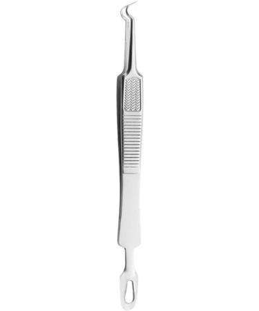 Baluue 6 Pcs Clip Kit Ingrown Hair Tweezers Zit Popping Tool Pimple Blackhead Stainless Steel Silver 1 count (Pack of 1) - Buy Online on GoSupps.com