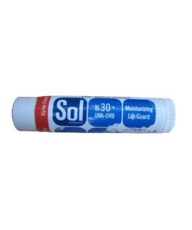 Sol Sunguard Lip Balm with SPF (Organic Unflavored SPF 15)