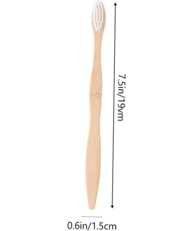 Travel Toothbrush Set - 10 Pcs Natural Wooden Handle Toothbrushes for Adults - Comfortable Micro Toothbrushes for On-the-Go Hygiene - Buy Online on GoSupps.com