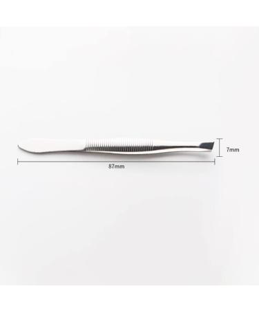 Pulabo Stainless Steel Eyebrow Tweezers & Trimmer - 2 Piece Beauty Tool Set for Perfect Eyebrows & Facial Hair Removal - Buy Online on GoSupps.com