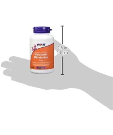 NOW Supplements Melatonin 5mg Capsules 180 Count - Buy Online on GoSupps.com