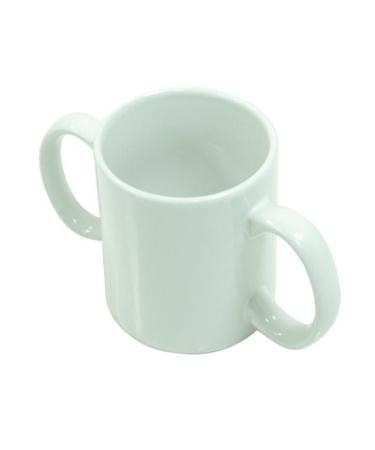 Two Handled Ceramic Mug - Two Handled Adult Drinking aid. Pack of 1 1 Count (Pack of 1)