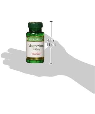 Nature's Bounty Magnesium 500 mg Tablets - 100 Count - Buy Online on GoSupps.com