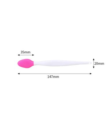 Androxeda 6-Piece Silicone Peeling Lip Brushes Set | Double-Sided Soft Lip Tools for Smooth Full Lips | Available in Blue Red Pink Green Purple Yellow - Buy Online on GoSupps.com