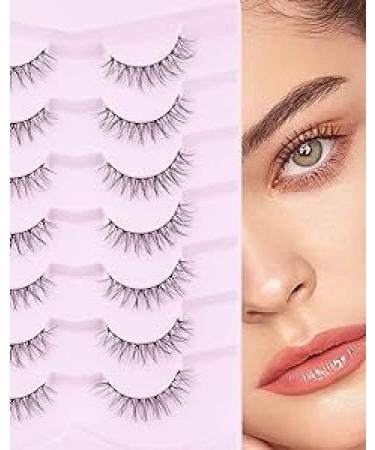 Onlyall 3D Faux Mink Eyelashes - Natural Look Lightweight False Wispy Lashes | 7 Pairs - Buy Online on GoSupps.com