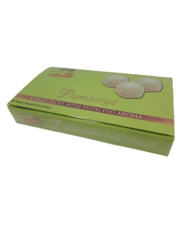 Gulluoglu Candy Floss with Pistachio Aroma Cotton Candy 250 gr (Pack of 1) daily fresh shipment from Istanbul/Turkey