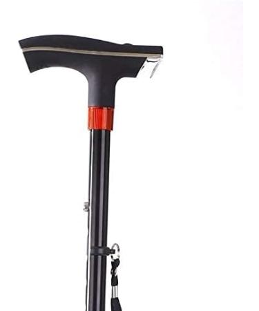 Walking Stick Elderly Folding Walking Cane Aluminum Support Crutches Telescopic Anti Slip Four Leg Adjustable Stick with LED Light SOS Alarm Bathing in Sunlight - Buy Online on GoSupps.com