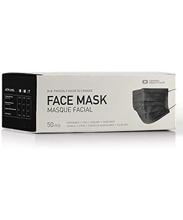 Canada Health Plus Level 3 Black Mask (Made in Canada)