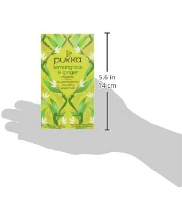 â€œPUKKA Organic Lemongrass Ginger Tea - 20 Count Pack | Herbal Wellness Drinkâ€‌ - Buy Online on GoSupps.com