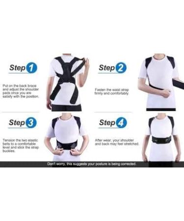SRAN Posture Corrector Medium Size with Progress Tracking App - Improve Posture & Relieve Back, Neck, Shoulder Pain - Lightweight & Adjustable Brace for Men and Women - Buy Online on GoSupps.com