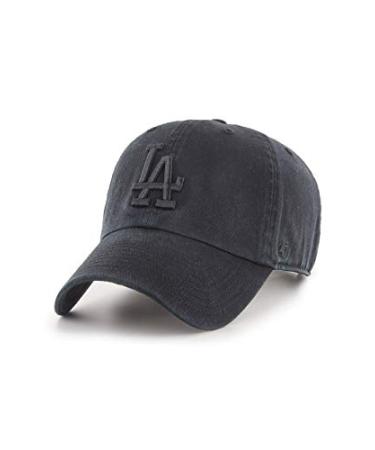 '47 Brand Strapback Cap - Clean UP LA Dodgers Black Washed