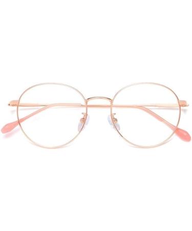 PARWANA Retro Round Blue Light Blocking Readers - Designer Anti-UV Eyeglasses +250 - Stylish Reading Glasses for Eye Protection - Buy Online on GoSupps.com