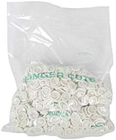 Wuuycoky Anti-Static Disposable Latex Finger Cots - Medium Size Pack of 100 | International Shipping Available - Buy Online on GoSupps.com