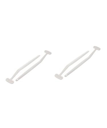 FRCOLOR 4 Pcs Zirtek Adultos Oral Scraper Silicone Cleaning Brush Scraping Tools Ar 16.5X3.5X0.2CMx2pcs Whitex2pcs