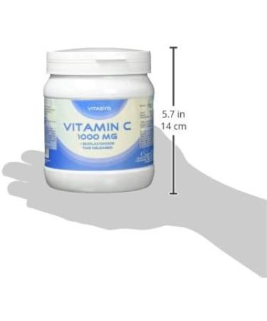 Vitasyg Vitamin C 1000mg + Bioflavonoids Boost Immune System Skin Teeth & Cartilage 500 Tablets for Optimal Health - Buy Online on GoSupps.com