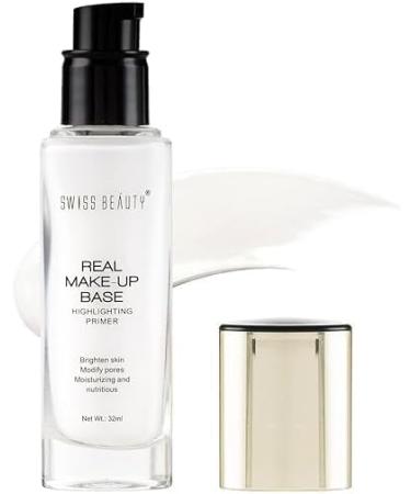 Swi.ss Bea-uty Reall Make-up Basse Highlighting Primer| Skin-Hydrating Poreless Primer With Natural Glow Finish For Face Makeup |Shade - Natural Tint 32Ml - Buy Online on GoSupps.com