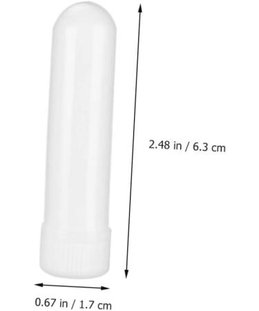 Healifty 20pcs Snorkel Plastic Containers - Refillable Makeup and Essential Oil Nasal Inhalers for Aromatic Therapy - Buy Online on GoSupps.com