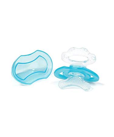 BabyOno Silicone Teething Ring for Babies Blue