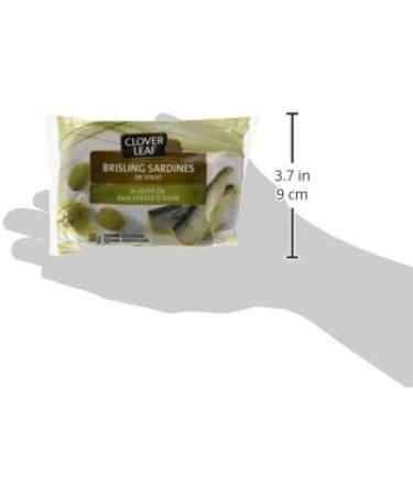 Clover Leaf Brisling Sardines in Olive Oil - 106g 12 Count - Canned Sardines - Canned Fish - Excellent Source Of Protein - 16g Of Protein Per 80g Serving Drained - Source Of Omega-3 - Source Of Iron - Source Of Vitamin D - Source Of Calcium - Buy Online on GoSupps.com