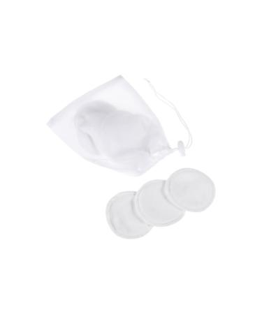 BESPORTBLE 1 Set Galactorrhea Pads Breastfeeding Comfort with Design Thick and Breathable Includes Drawstring Zipper Mesh Bags White for Lactating Mothers